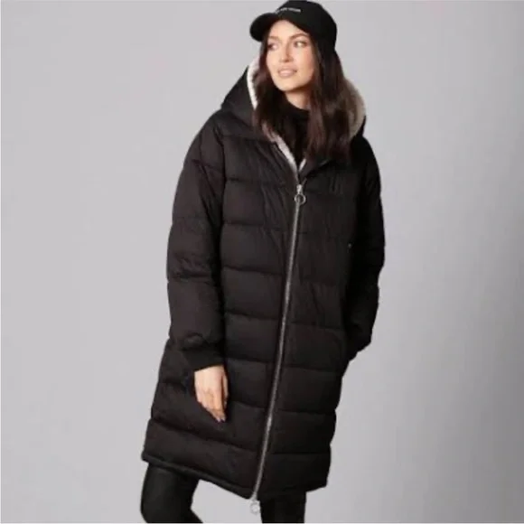 Avec Les Filles Rust Puffer Coat with Sherpa Hood - Picture 8 of 9